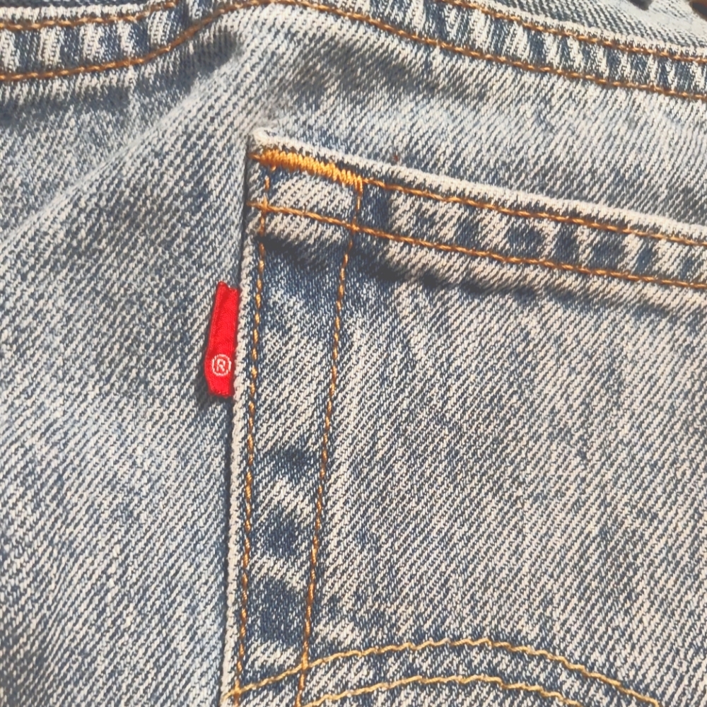 501 Rare Blank Tab Button Fly 40/32 Levi Jeans - Picture 6 of 8